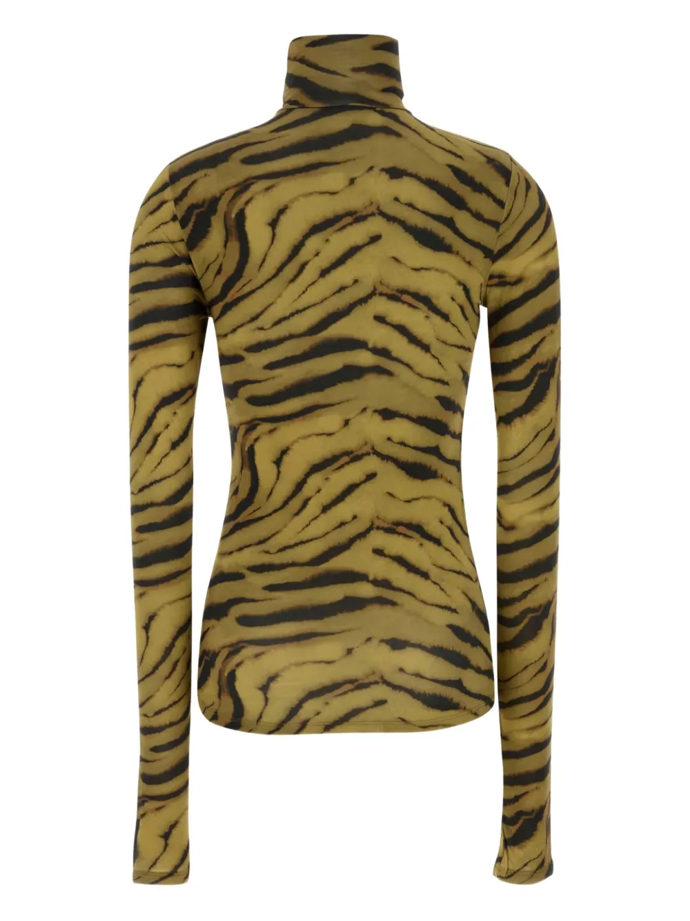 Ganni Printed Stretch Viscose Top In Multi