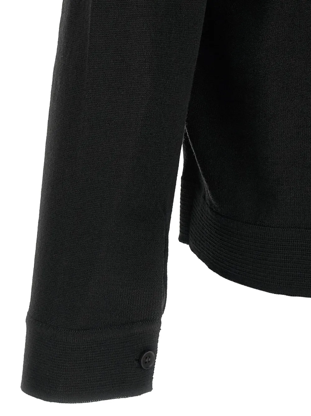 Roberto Collina Vest met knopen Zwart