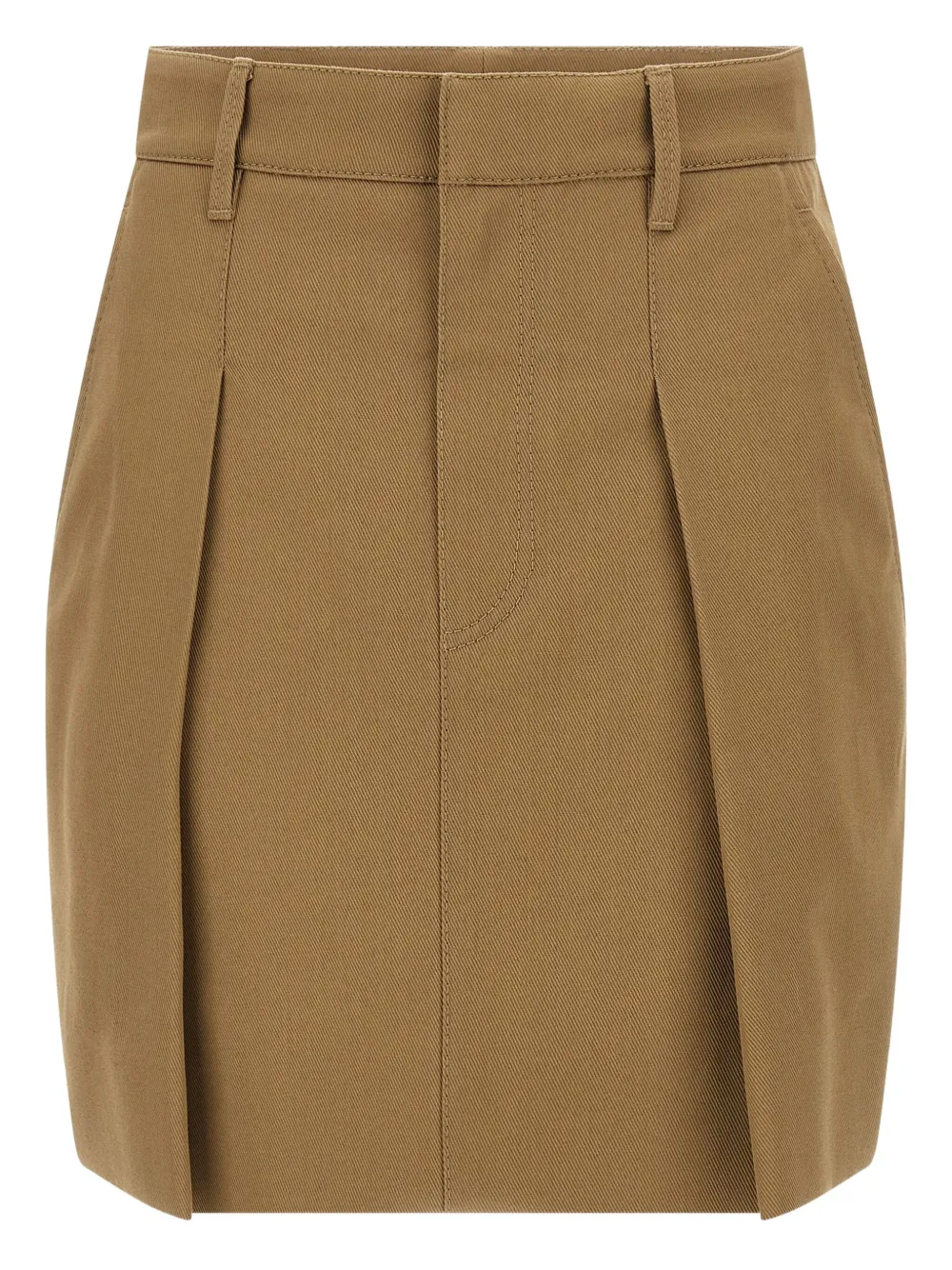 Brunello Cucinelli falda midi con diseño plisado | marrón | Image 1