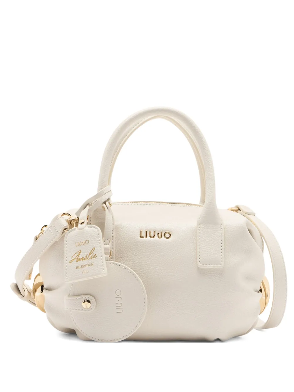 Liu •jo Small Charm Tote Bag In White