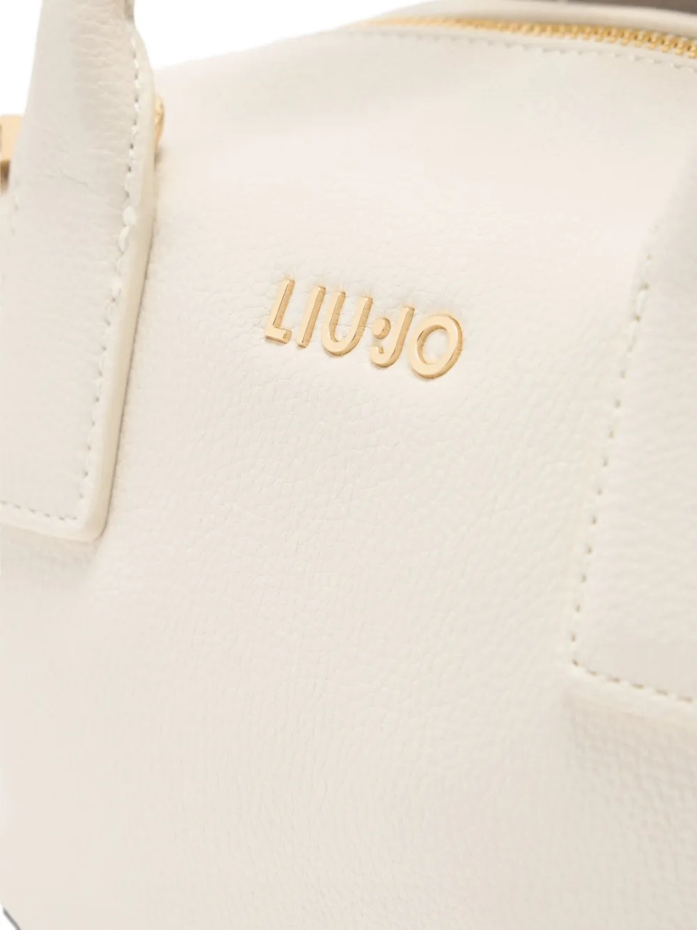 Liu •jo Small Charm Tote Bag In White