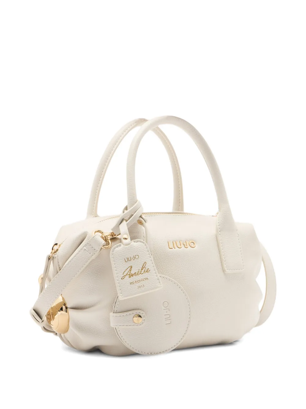 Liu •jo Small Charm Tote Bag In White
