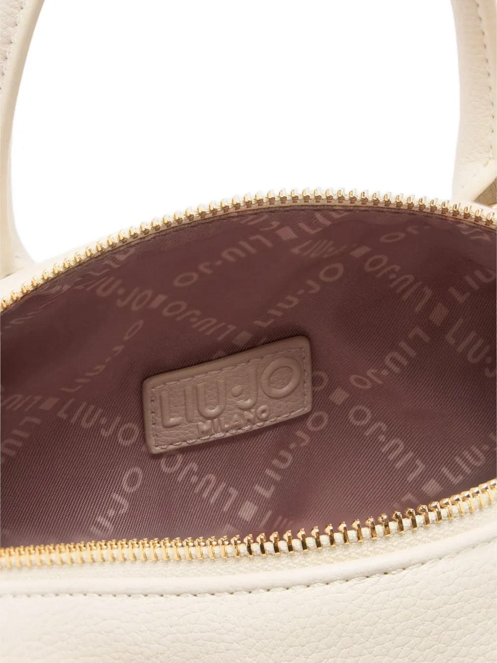 Liu •jo Small Charm Tote Bag In White