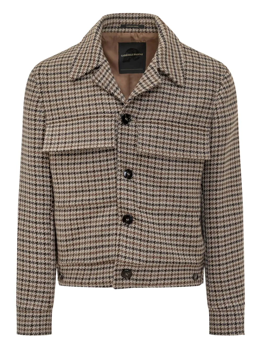 Gabriele Pasini houndstooth jacket | Brown | Image 1