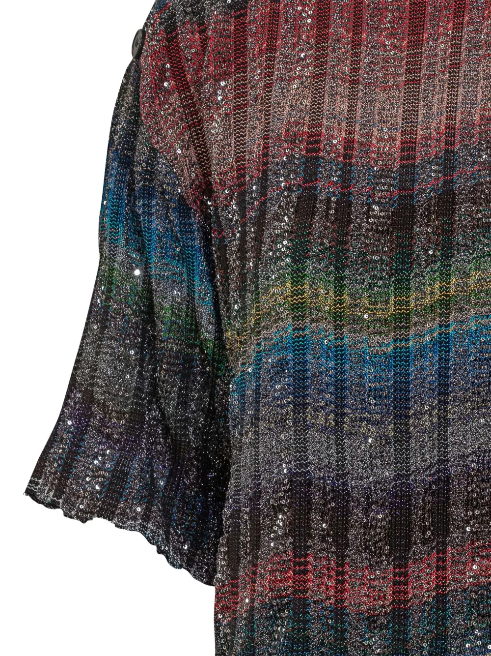Missoni Sequin-embellished Short Dress In Multi