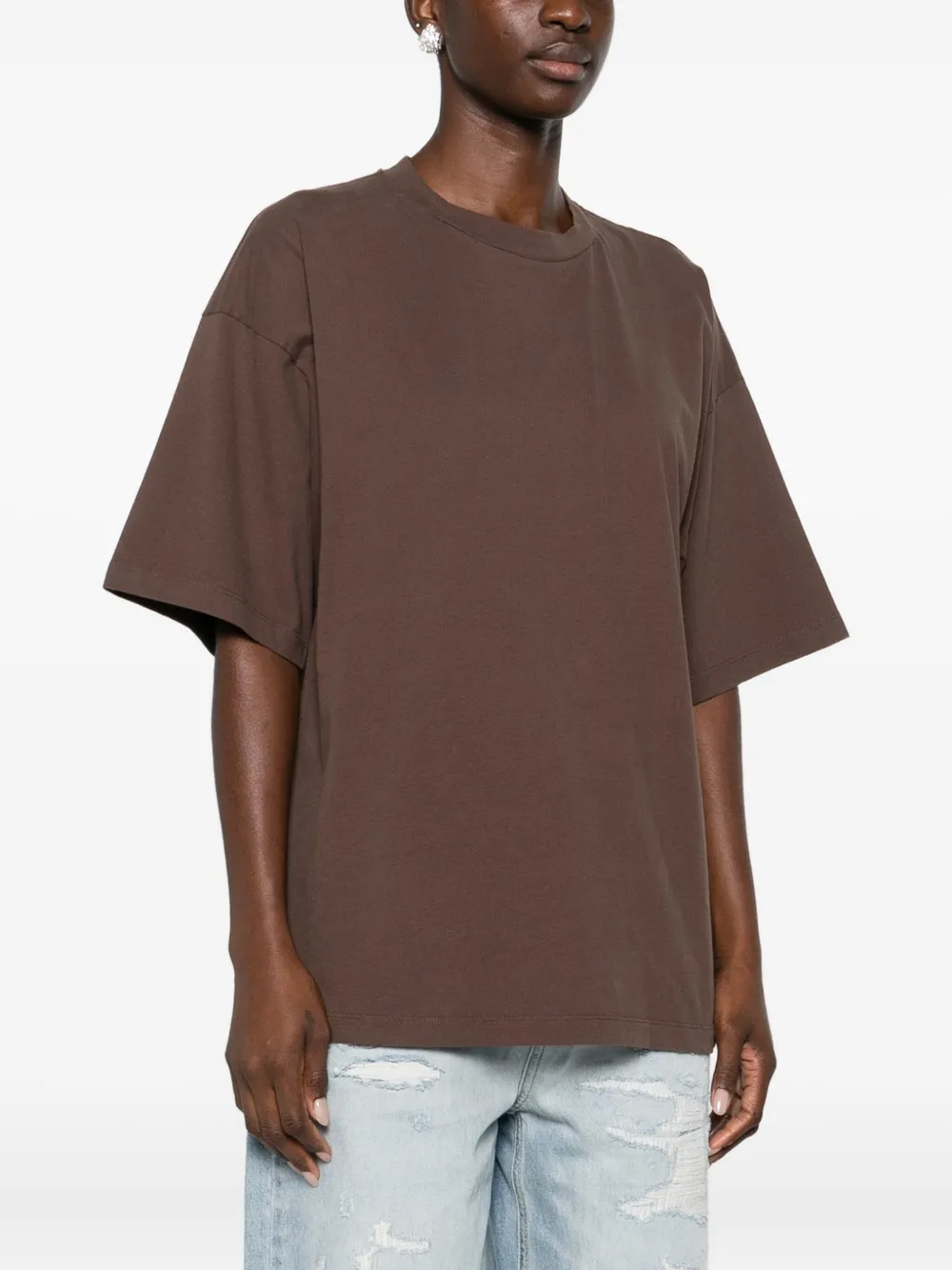 Halfboy Cotton T-shirt In Brown