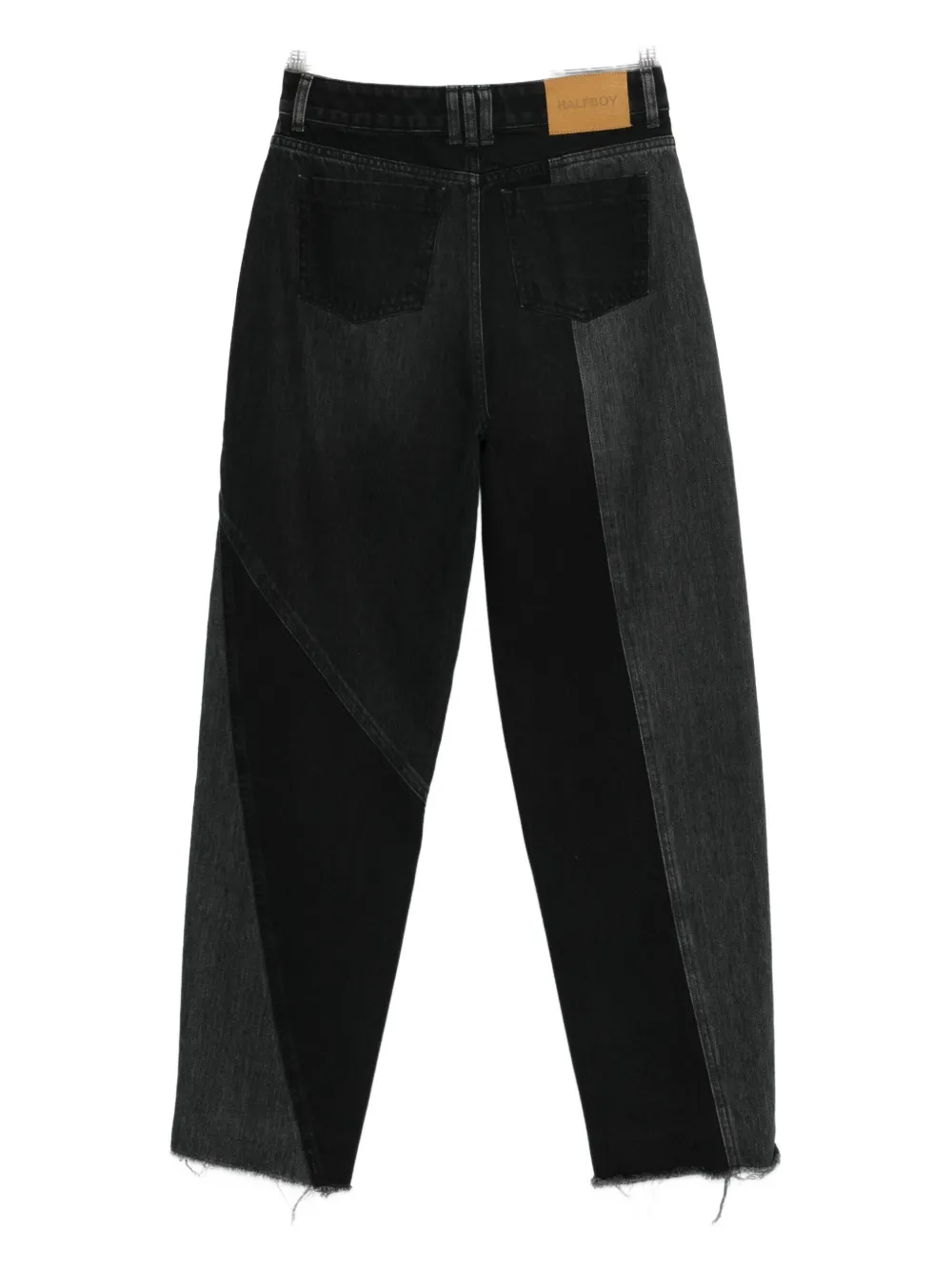 Halfboy logo-patch jeans - Zwart