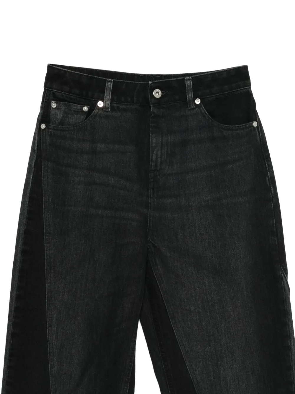 Halfboy Jeans met logopatch Zwart