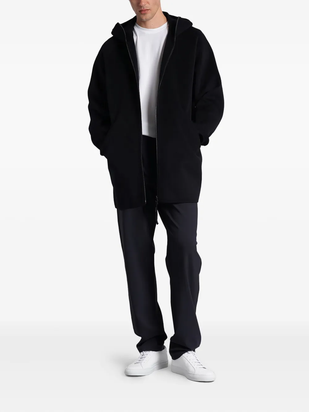 ASPESI pleated-front flannel trousers - Blauw