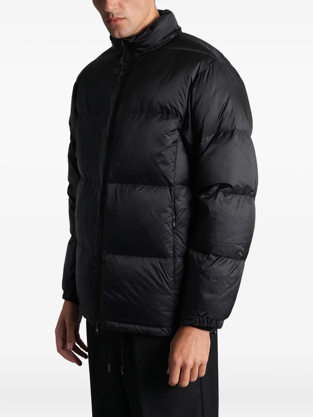 Aspesi Zip Puffer Jacket In Black