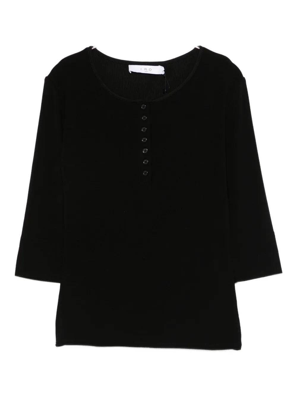 Iro Rosaria Polo Top In Black