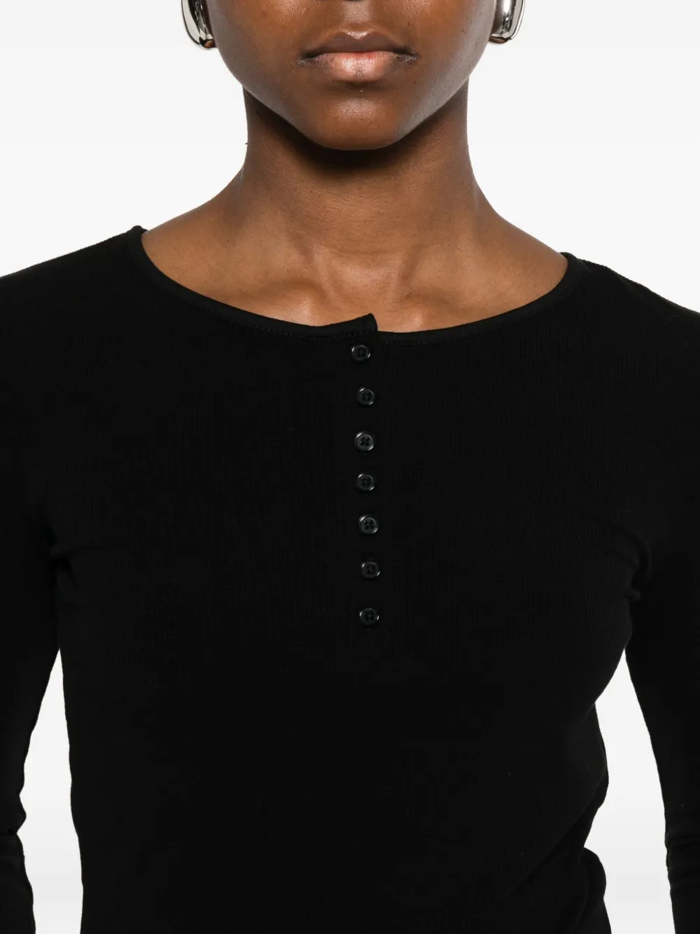Iro Rosaria Polo Top In Black