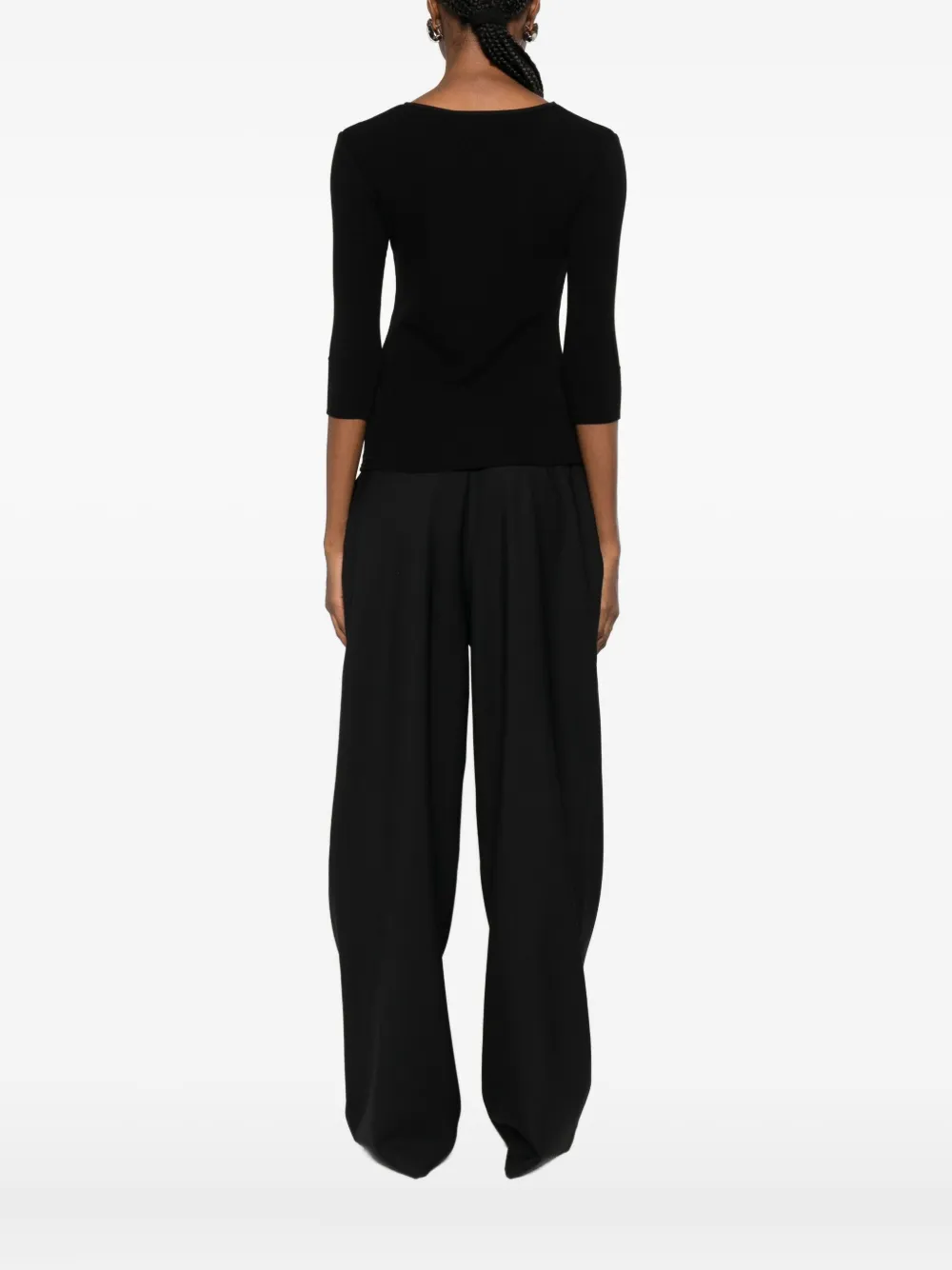 Iro Rosaria Polo Top In Black