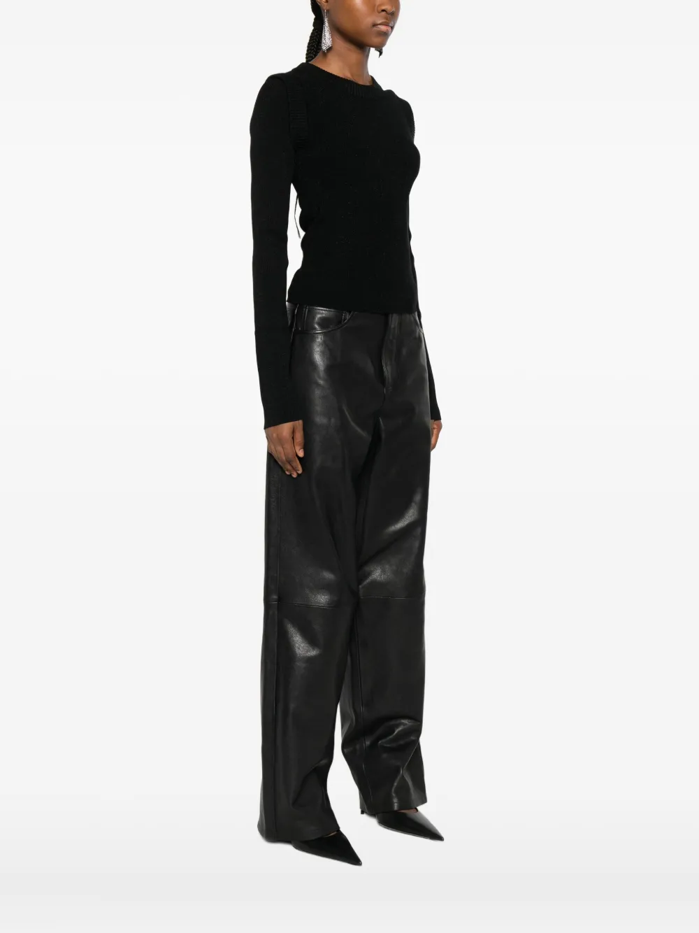 Iro Crew Neck Sweater In Black