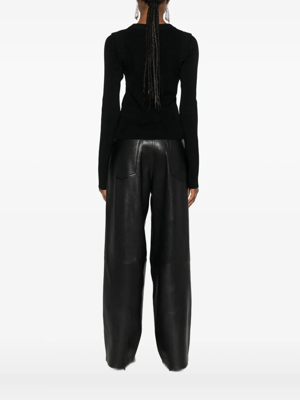 Iro Crew Neck Sweater In Black