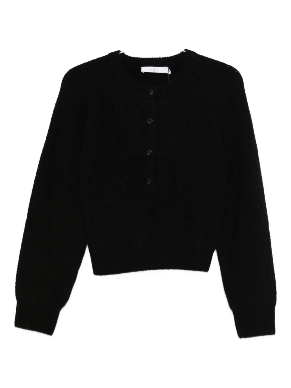 Iro Crew-neck Cardigan In Black