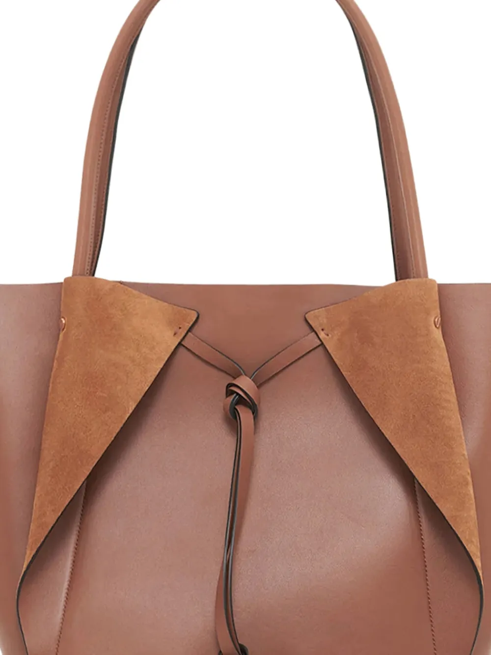 Gabriela Hearst Marija Leather Tote Bag in Brown, view 2