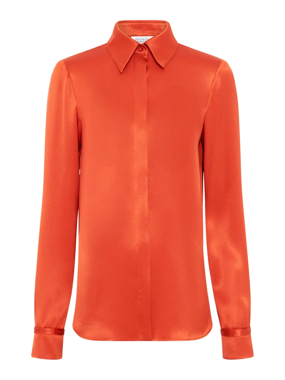 Gabriela Hearst Cruz silk shirt - Oranje