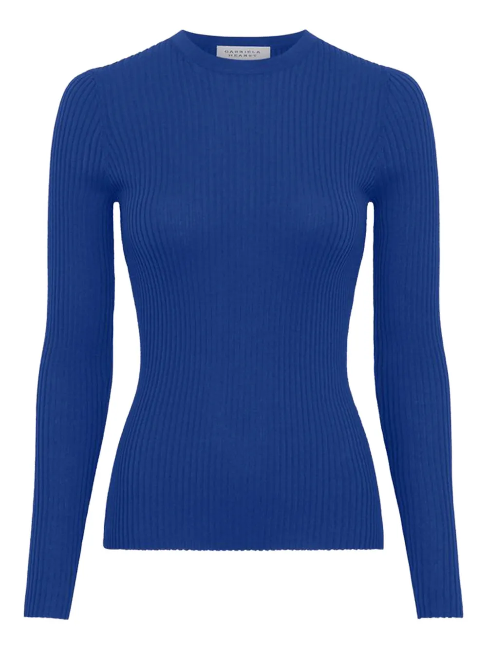 Gabriela Hearst Browning Knit Sweater In Cobalt Cashmere Silk In Blue