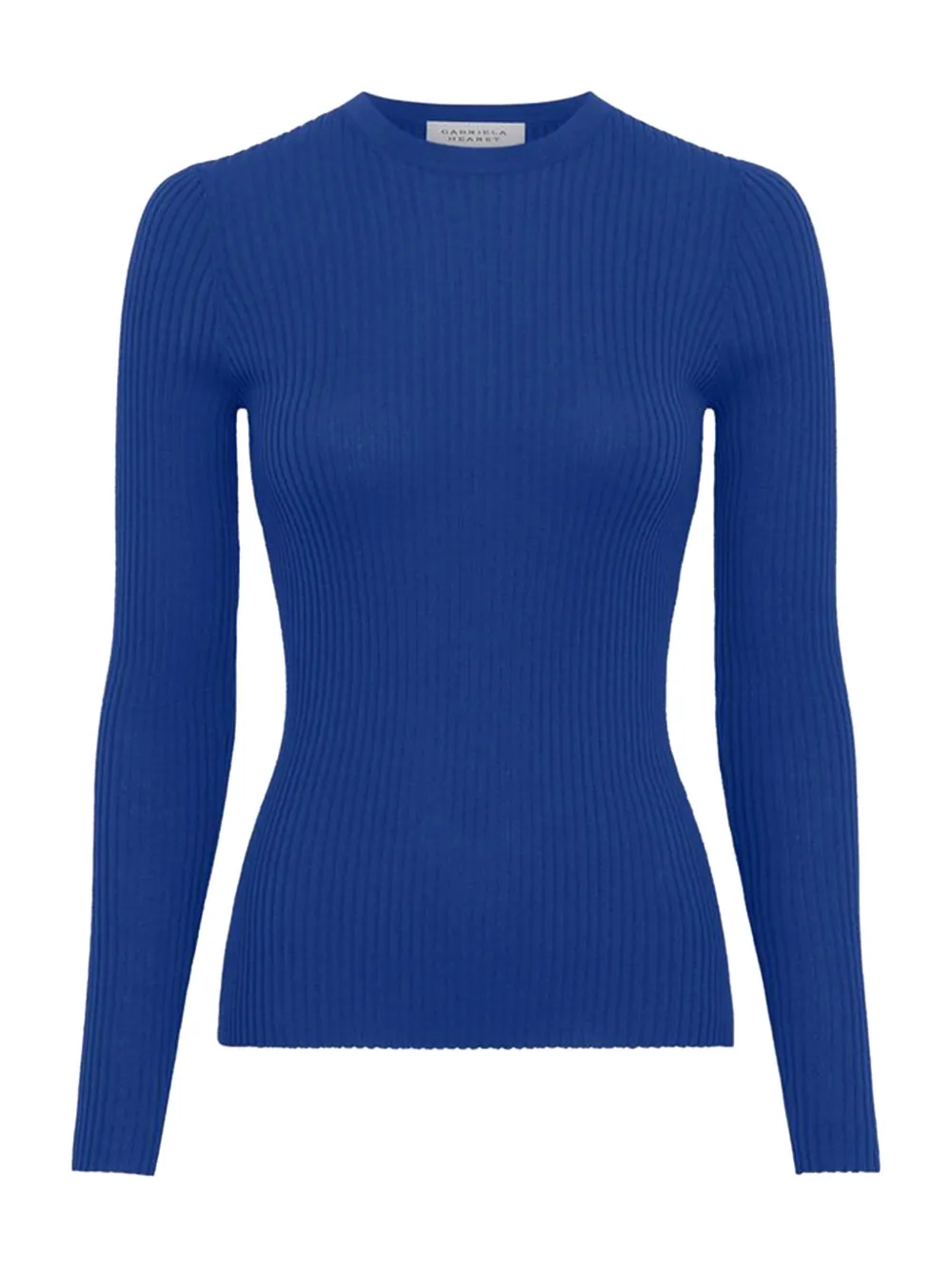 Gabriela Hearst Browning Knit Sweater In Cobalt Cashmere Silk In Blue