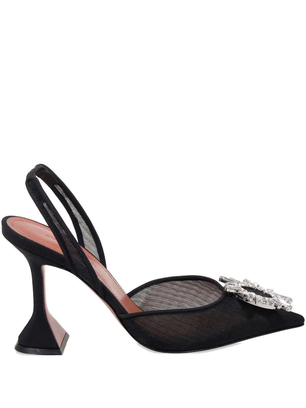 Amina Muaddi 95mm Begum heeled pumps Zwart