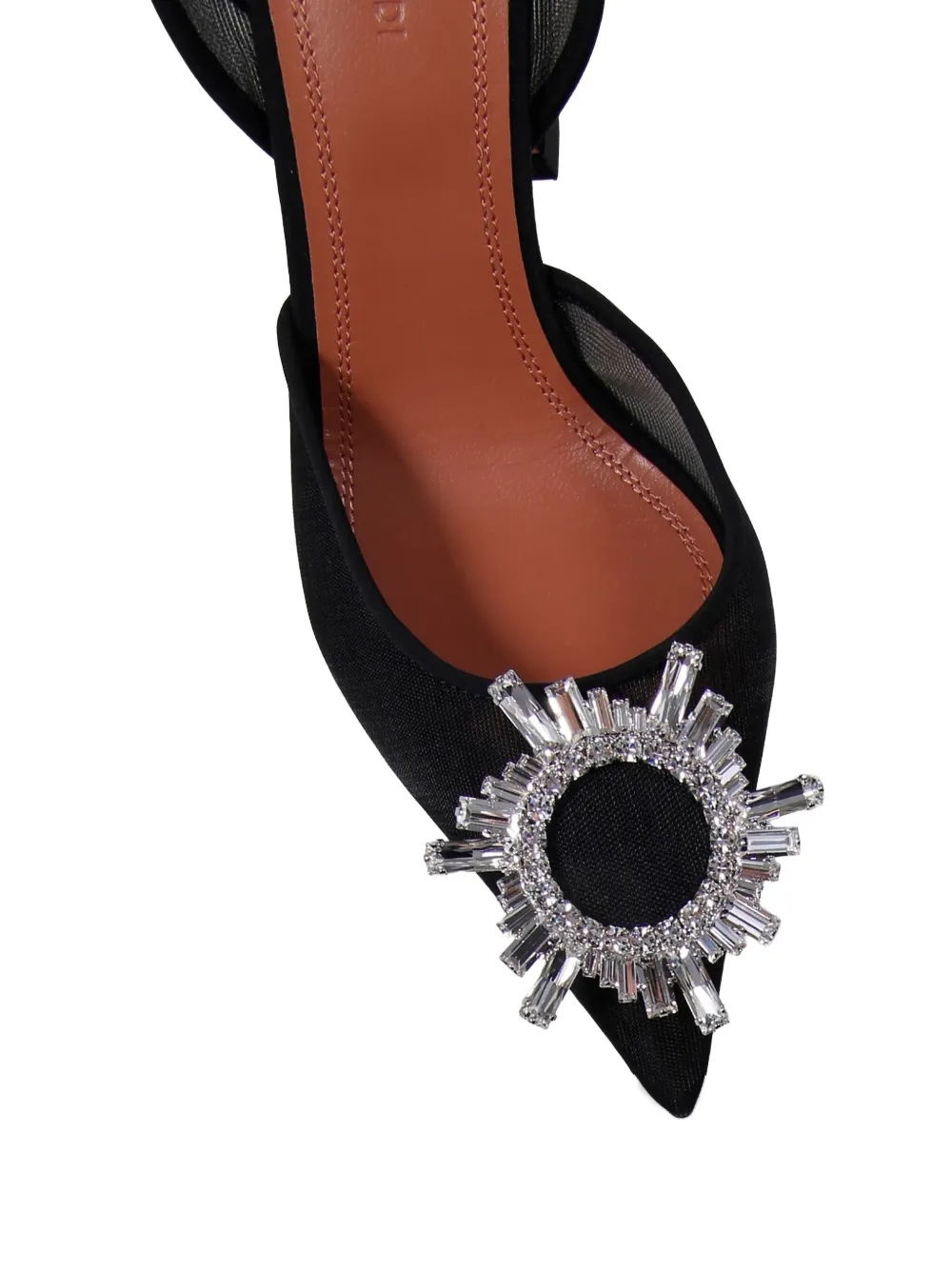 Amina Muaddi 95mm Begum heeled pumps Zwart