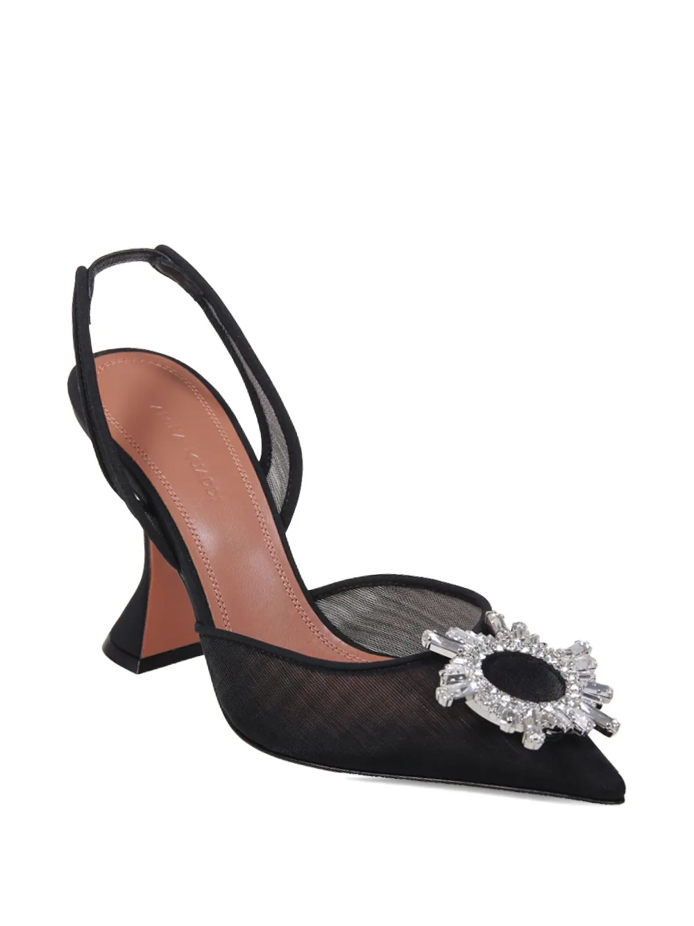 Amina Muaddi 95mm Begum heeled pumps Zwart
