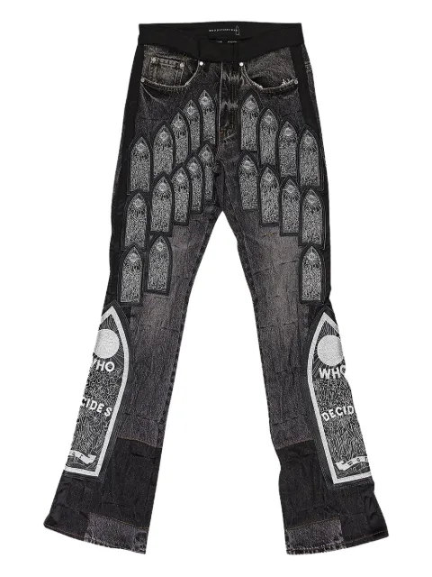 Who Decides War jeans con parche