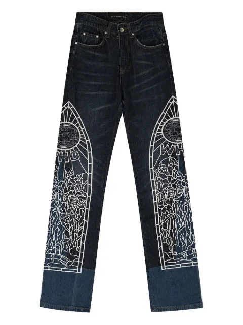 Who Decides War jeans bordados