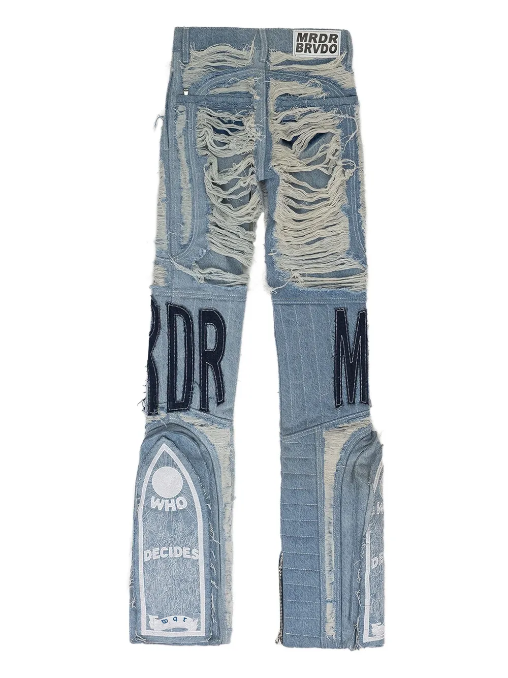Who Decides War jean à effet usé | Jeans bootcut | Image 2