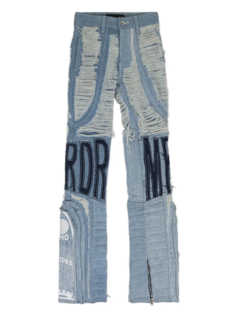 Who Decides War jean à effet usé | bleu | Image 1