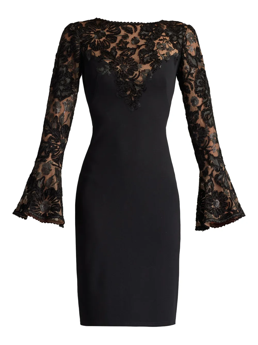 Tadashi Shoji Lou floral-lace dress - Black