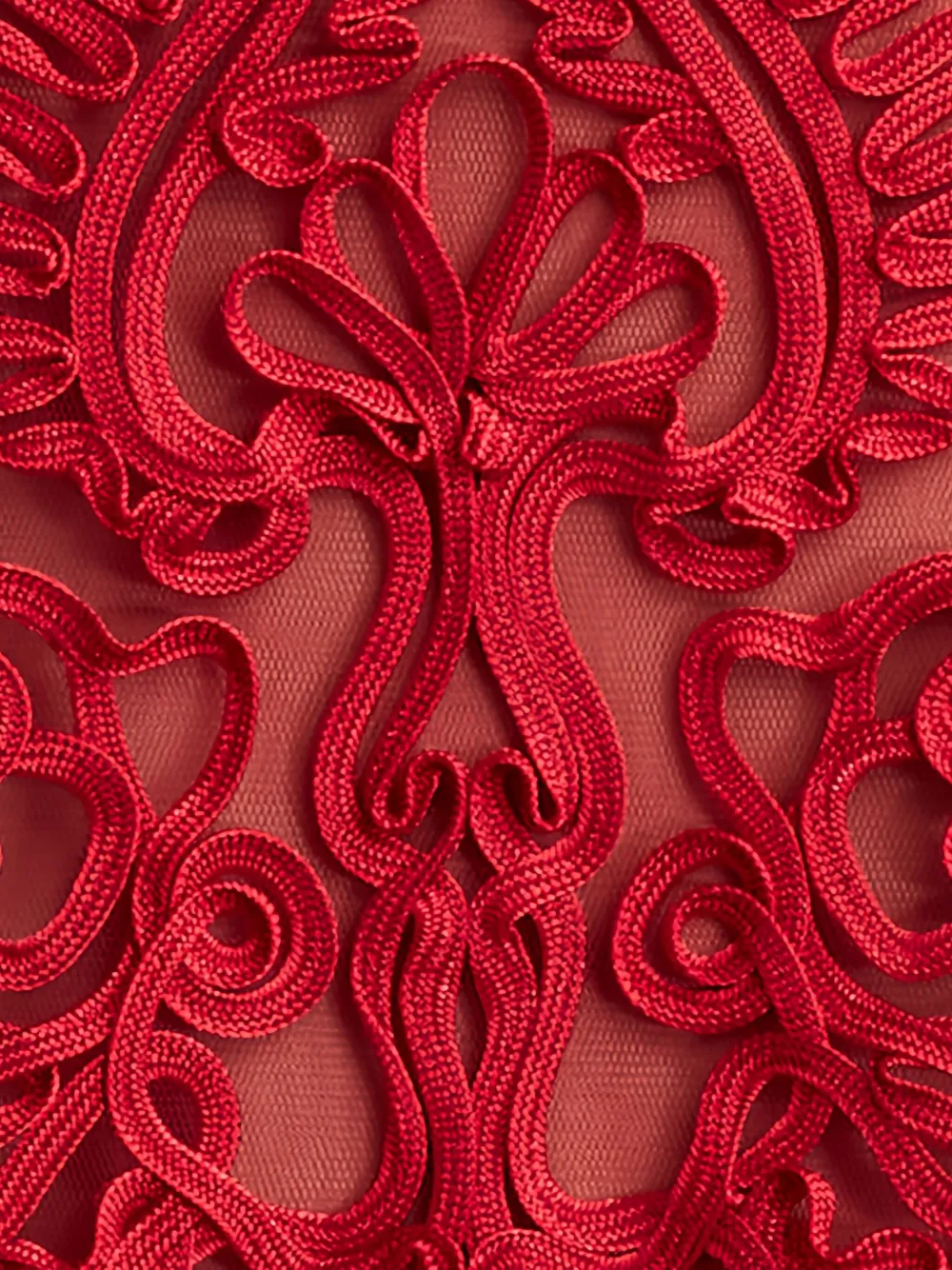 Tadashi Shoji Arnett jurk met kant Rood