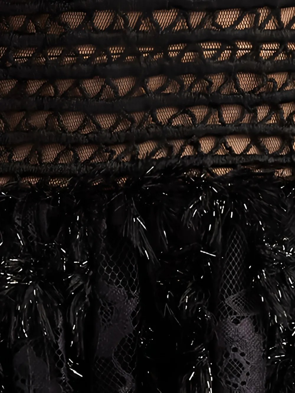 Tadashi Shoji Lula strapless jurk Zwart