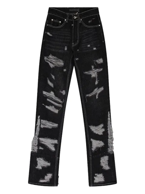 Who Decides War distressed jeans