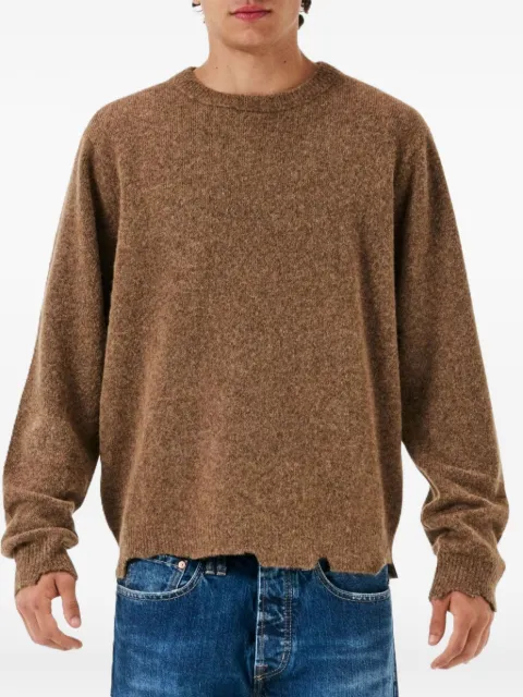 Cycle frayed sweater