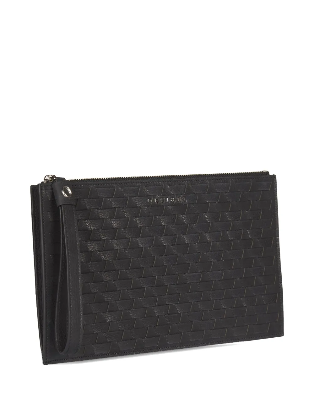 纹理拉链手拿包