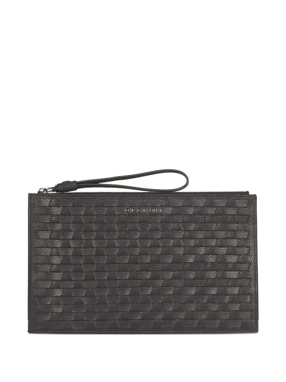 Orciani minaudière texturée zippée | noir | Image 1