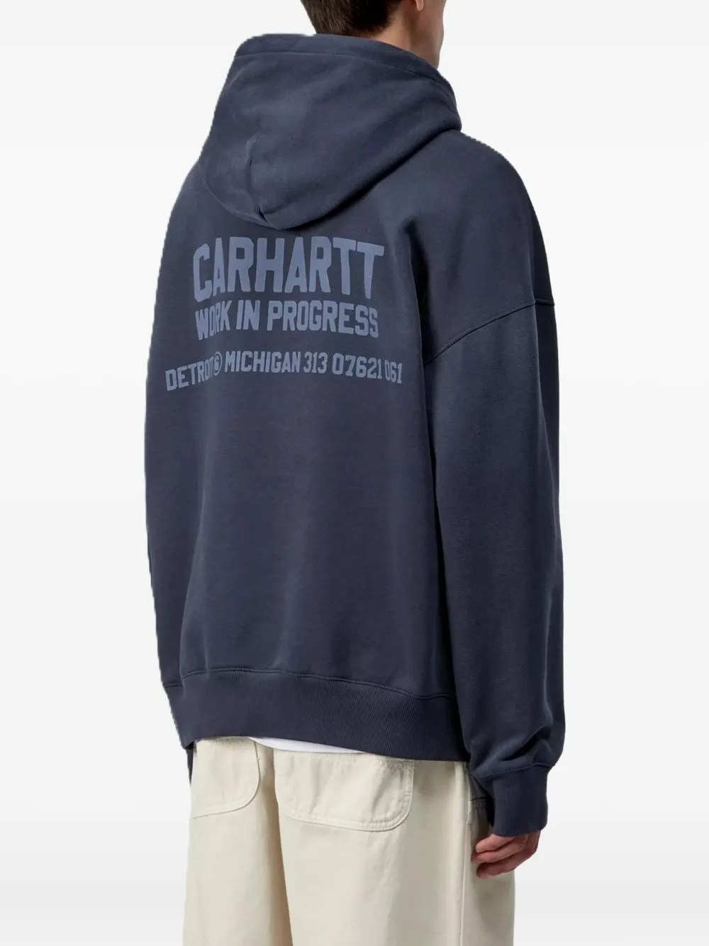 Carhartt Distance Graphic Hoodie In Blue