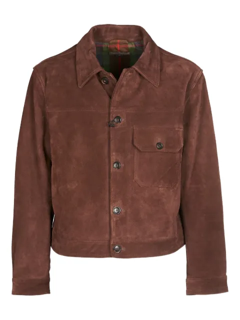 Baracuta pocket suede leather jacket