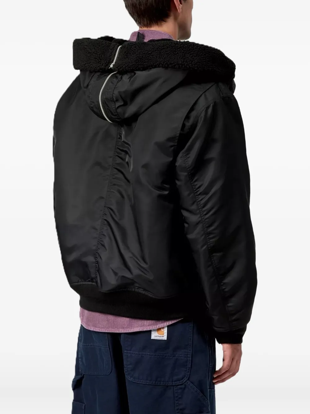 Carhartt Oltera Hooded Jacket In Black