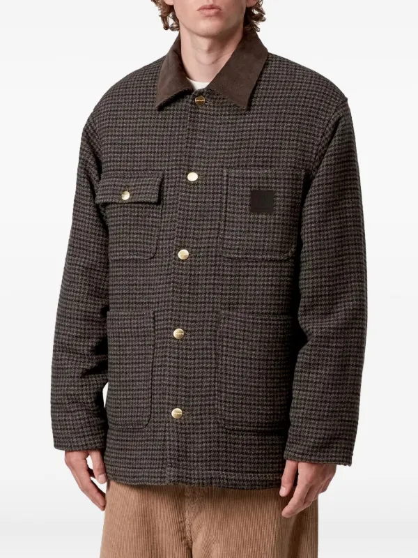 Carhartt WIP チェック コーデュロイカラーシングルコート | ブラウン