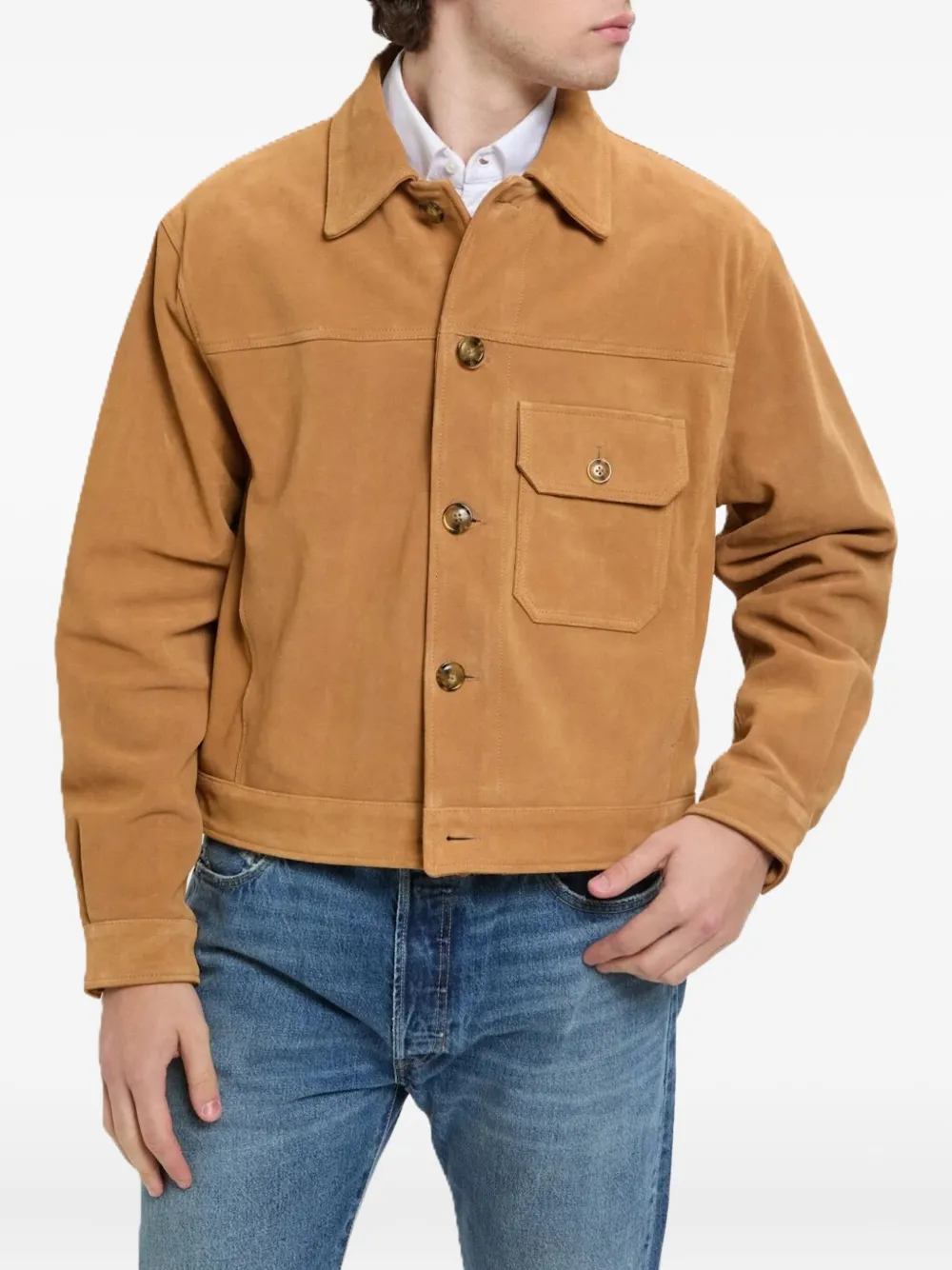 Baracuta Roughout button-up pocket jacket | Shirt Jackets | Image 2