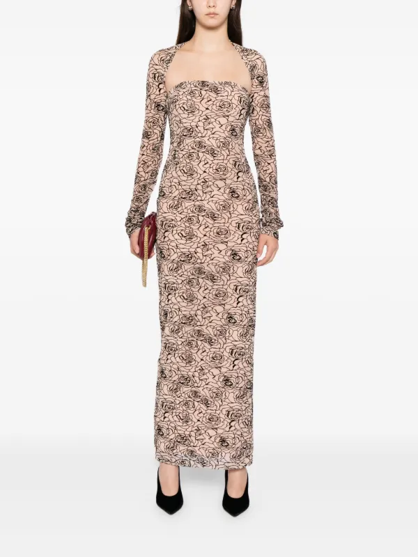 Paris Georgia Audrey Dress | Neutrals | FARFETCH