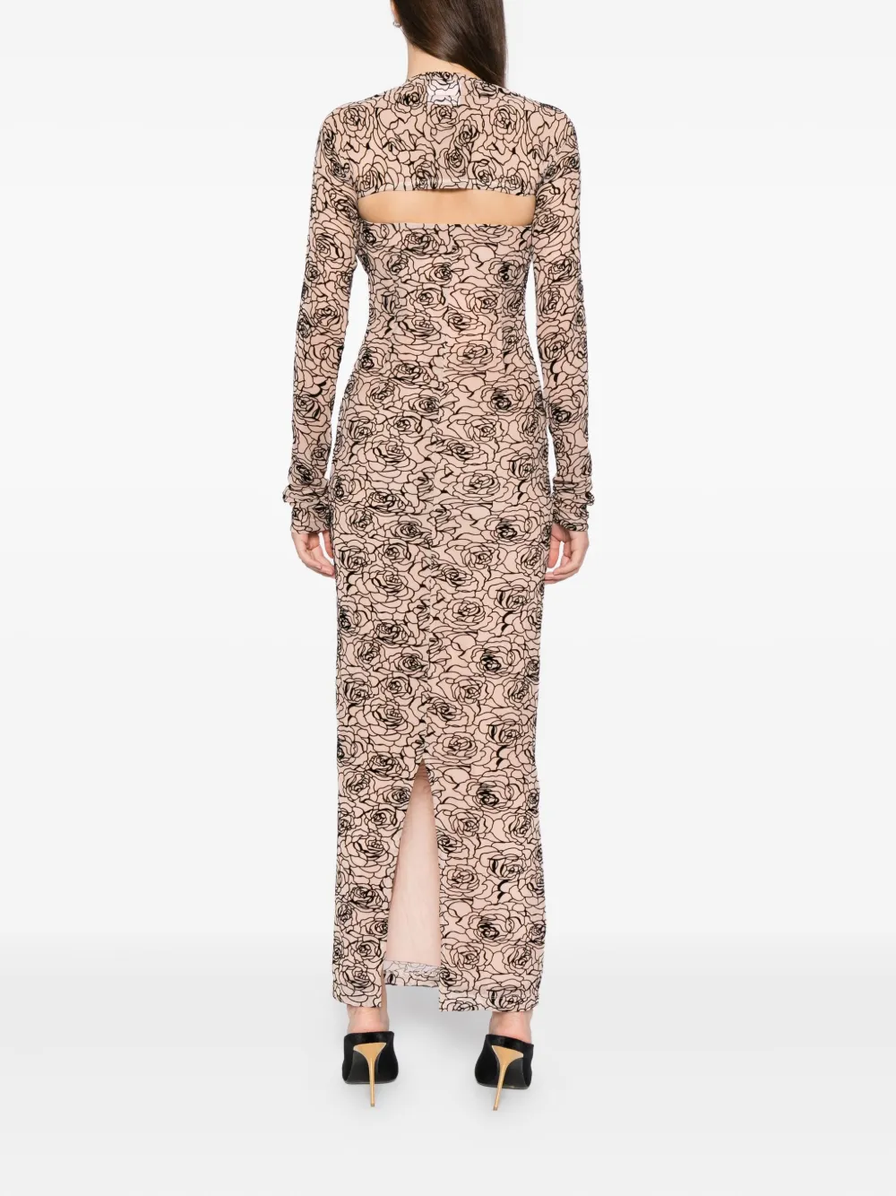 Paris Georgia Audrey Dress In Neutral