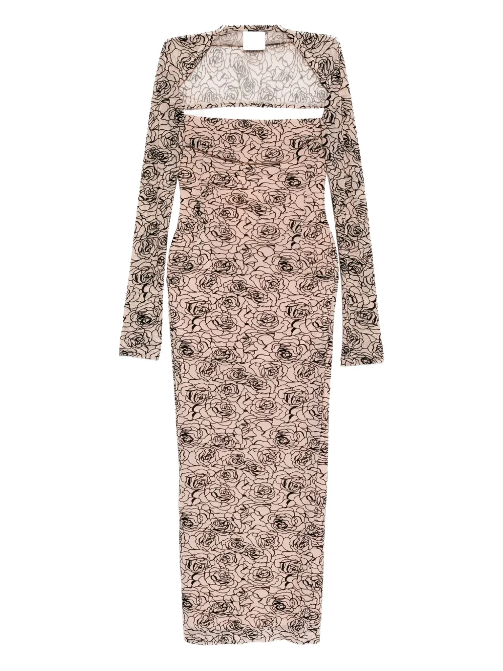 Paris Georgia Audrey Dress In Neutral