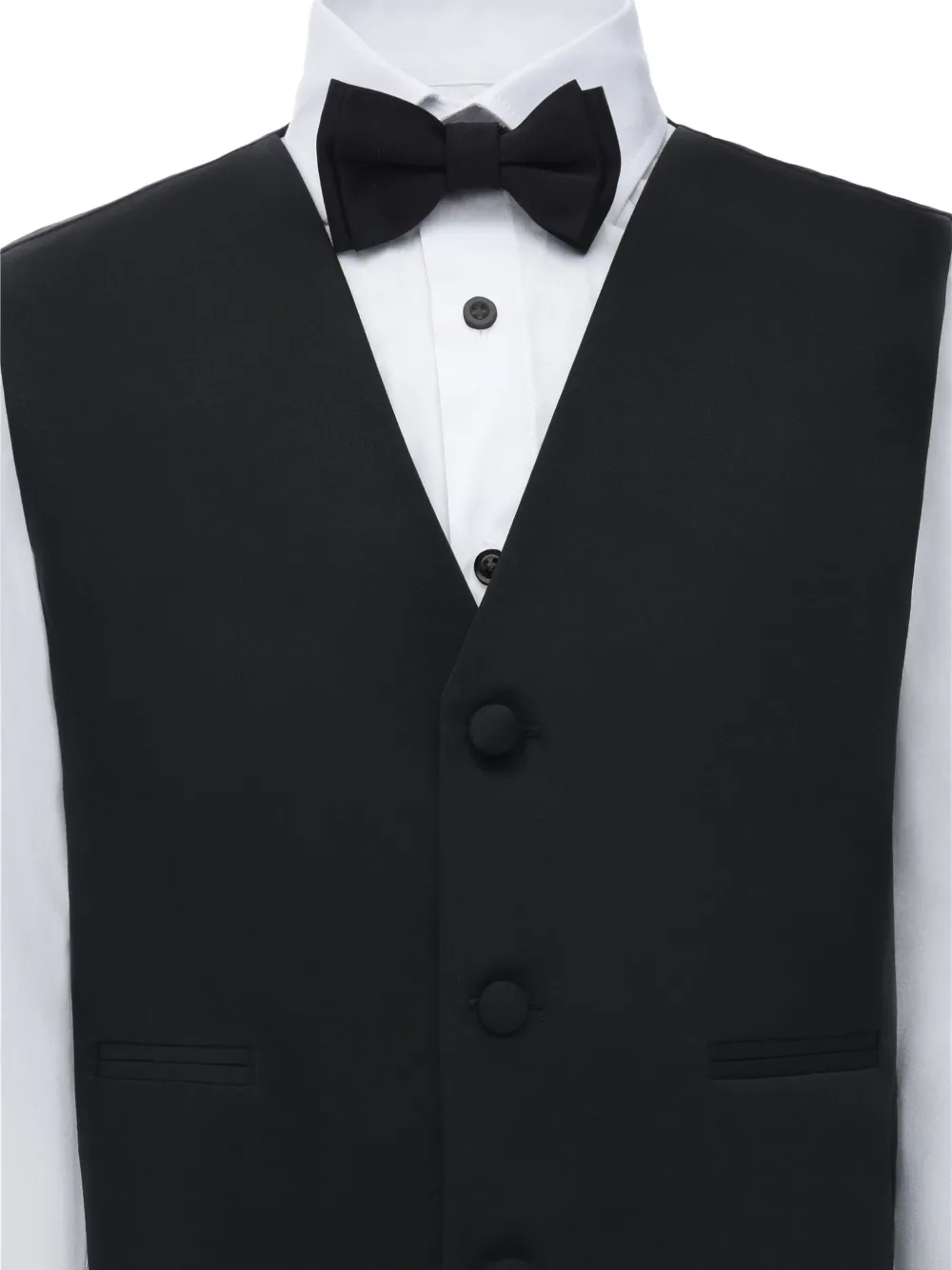 Moustache Vierdelig pak met puntige revers Zwart