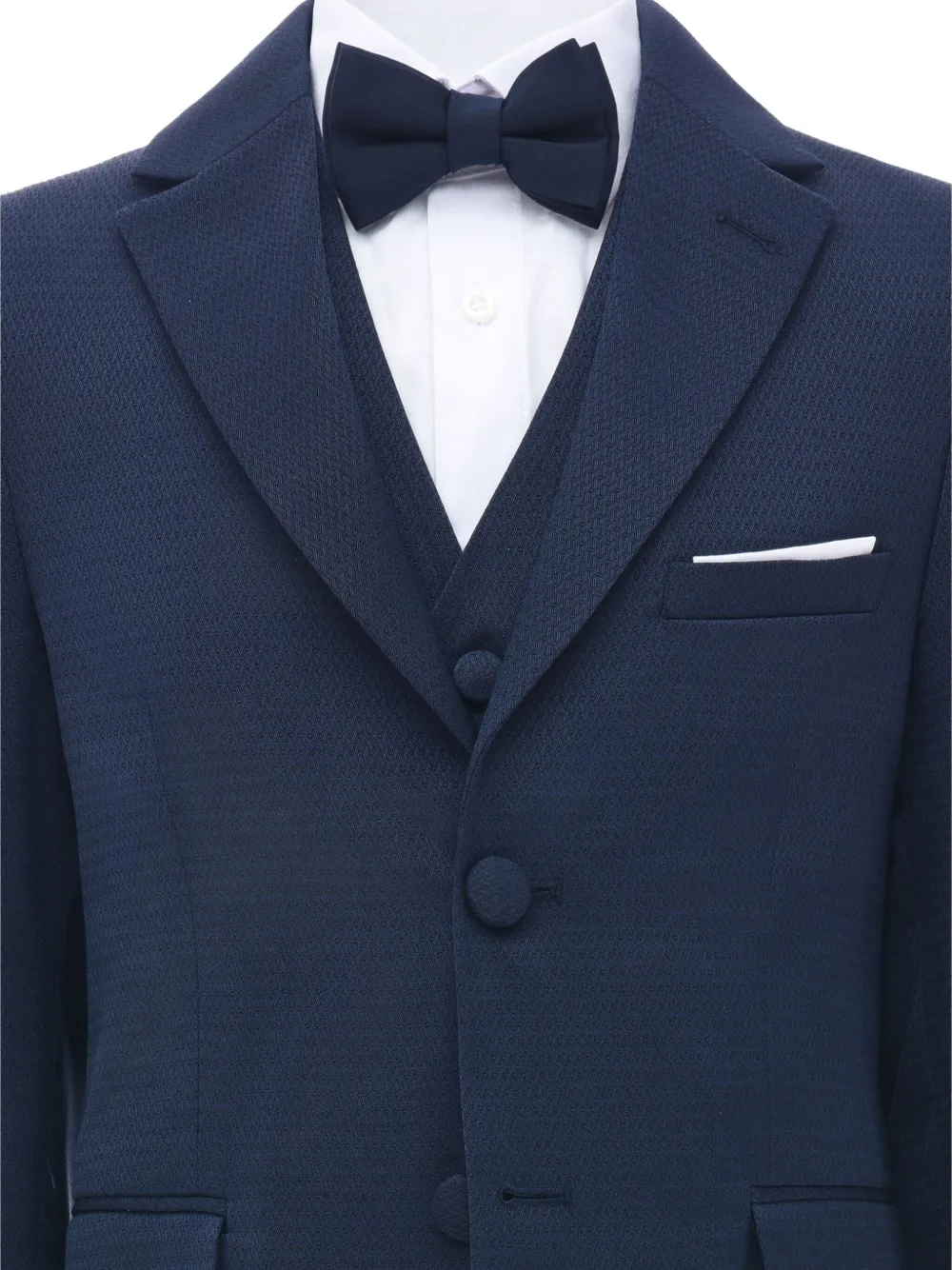 Moustache Notched-lapel Suit (set Of Four) In Blue