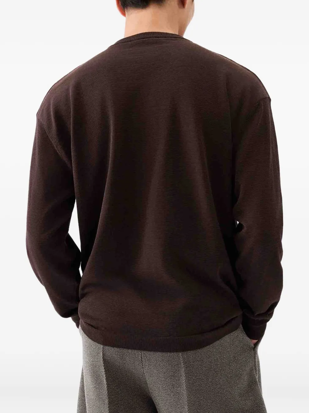 Jacquemus Long Sleeve Sweater In Brown