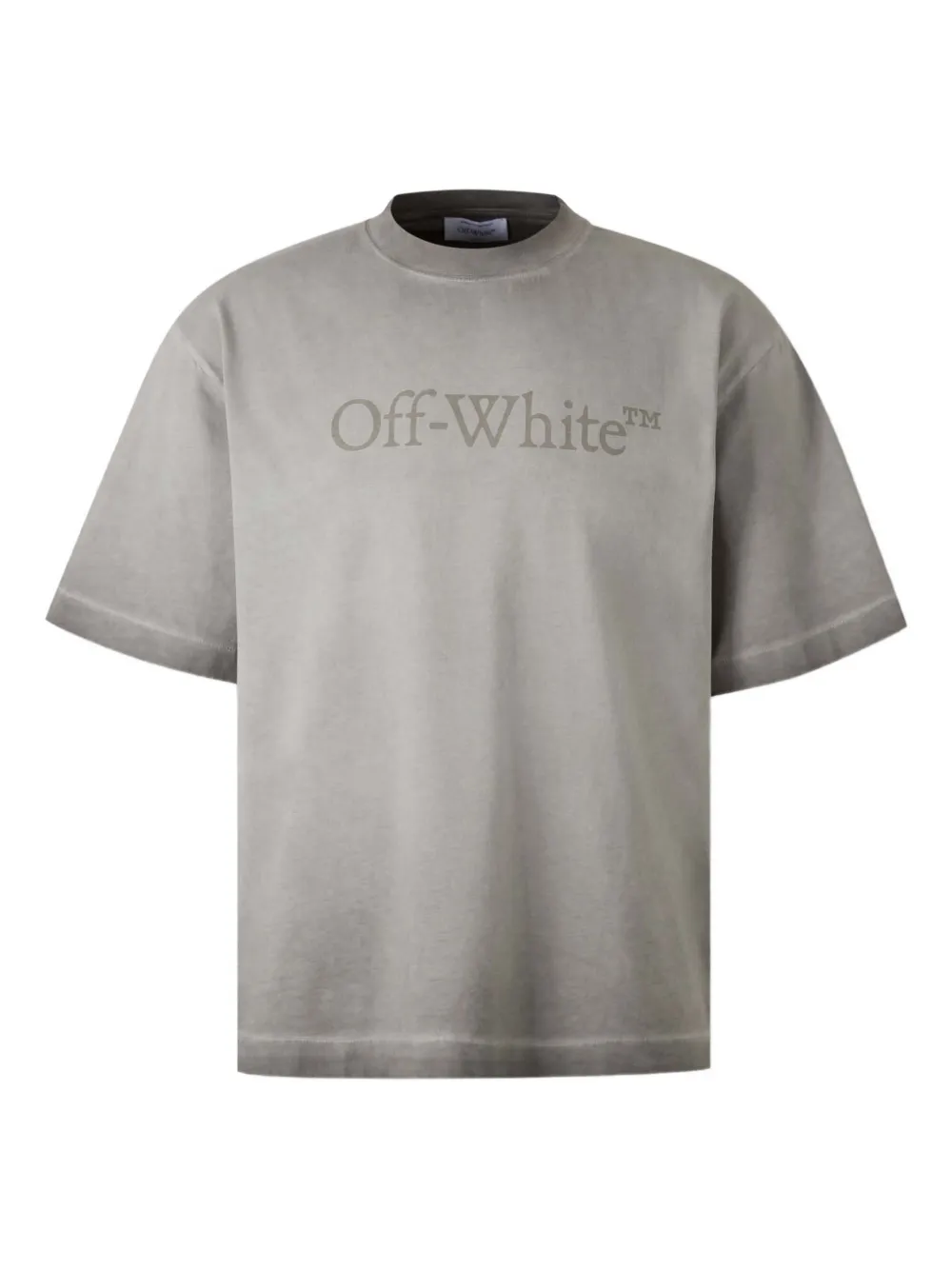 Off-white Skateboarding Inspired Crew Neck T-shirt In Gray